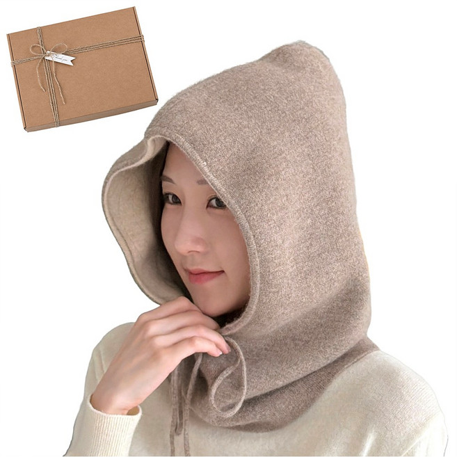 두리앤고 캐시미어 바라클라바 니트 넥워머