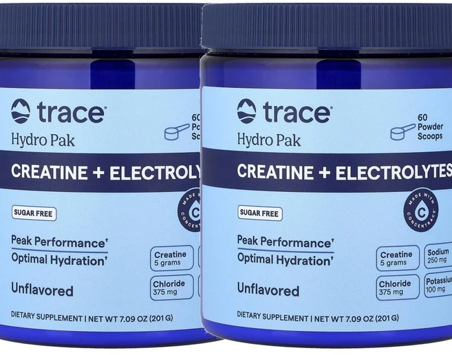트레이스 하이드로 팩 크레아틴 플러스 일렉트로라이트 언플래버드 Trace Hydro Pak Creatine + Electrolytes Unflavored 201g - 쿠팡