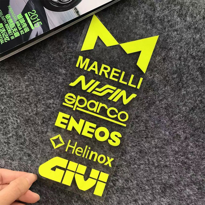 레이저 레인보우 오토바이 사이드 스트립 자전거 헬멧 스티커 자동차 스타일링 비닐 데칼 액세서리 가와사키 z900 Mt07 cb650r, 1 SET FL, 1개