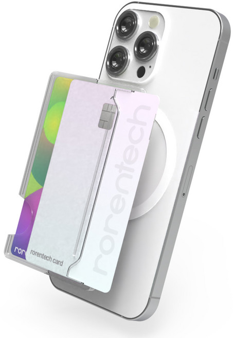 로랜텍 라잇 맥세이프 카드 지갑 케이스, 1개, 투명 - 맥세이프 카드케이스