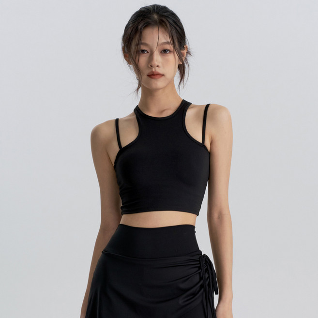 COSYEVNO 여성 여름 섹시 멋쟁이 요가 나시 필라테스 러닝 스포츠웨어 방진 푸시업 브라 여성