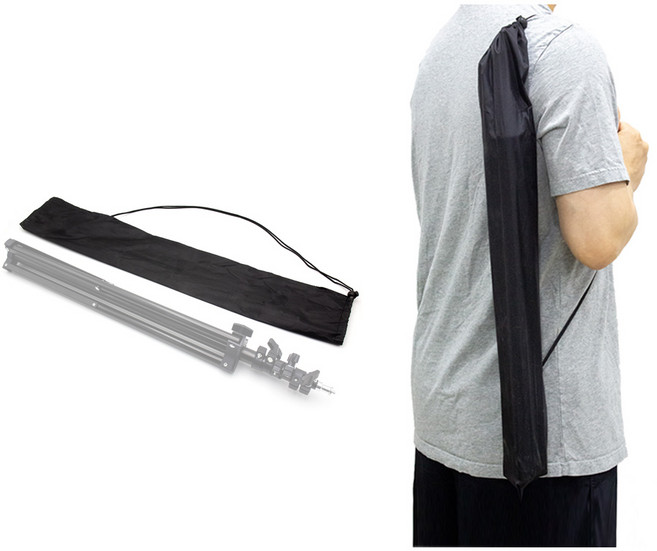 삼각대 스탠드 휴대용 파우치 가방 어깨 숄더백 케이스 보관 수납 용품 조명 라이트 스탠드, AC-B51(38cm), 1개