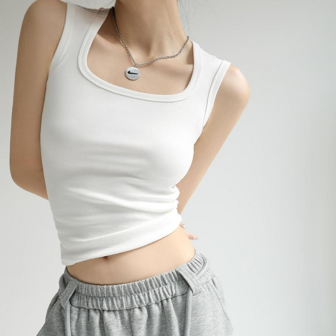 【MDMS】副乳隱形小可愛背心 女裝無袖上衣 短版內搭背心S116