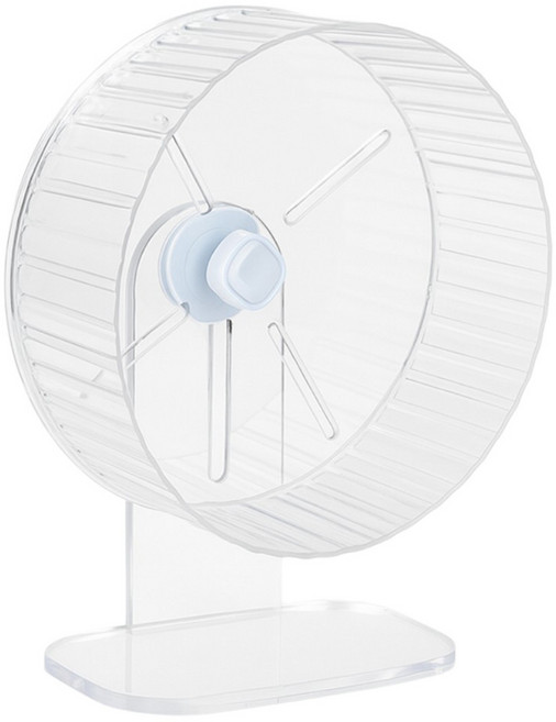 랜보어 햄스터 클리어 높이조절 쳇바퀴 21cm, 투명, 1개