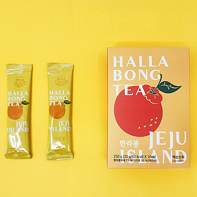 제주담움 스틱청 한라봉꿀차 25g 10개입 x 2상자 과일청 답례품 제주기념품, 1개