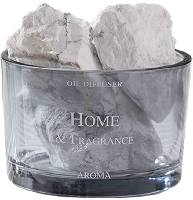 精油香薰擴香石 火山岩擴香 無火香氛擺件, 墨黑晶石