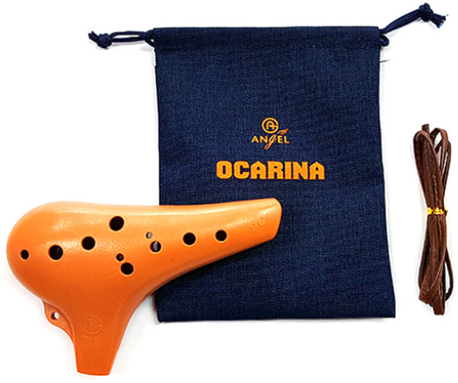 엔젤악기 오카리나 AWO-P, 브라운, 16 x 11cm, 1개