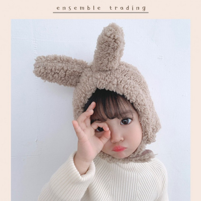 양털모자 곰모자 베어 겨울 보글 애니멀 키즈 아동모자