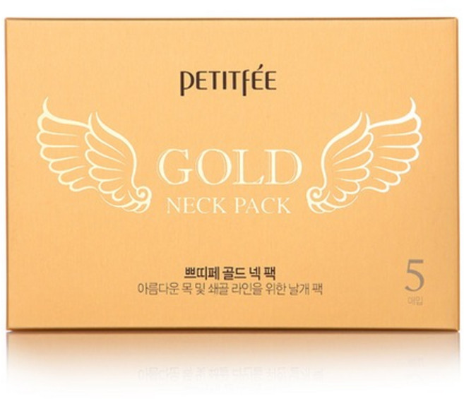 쁘띠페 골드 넥 팩, 5개입, 2개