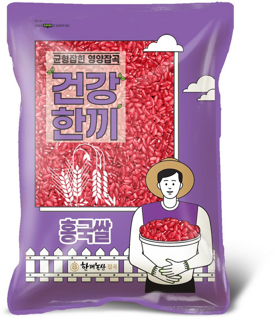 한끼농산 국산 홍국쌀, 1개, 1kg