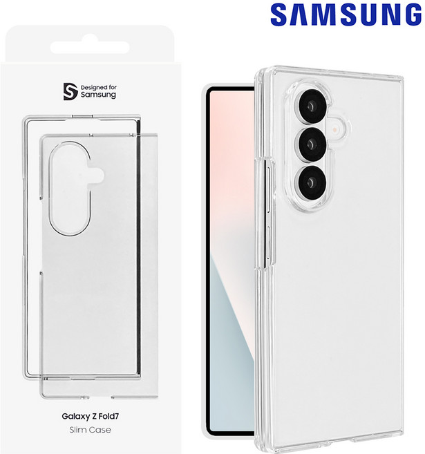 삼성 SMAPP 정품 갤럭시 Z폴드7 슬림 클리어 케이스 투명