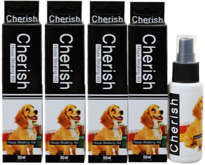 체리쉬 강아지 배변유도제, 60ml, 4개