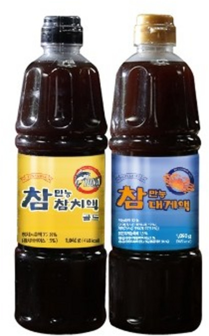 오색단지 참치액골드 900ml x 1병 + 대게액 900ml x 1병 총 2병, 2개