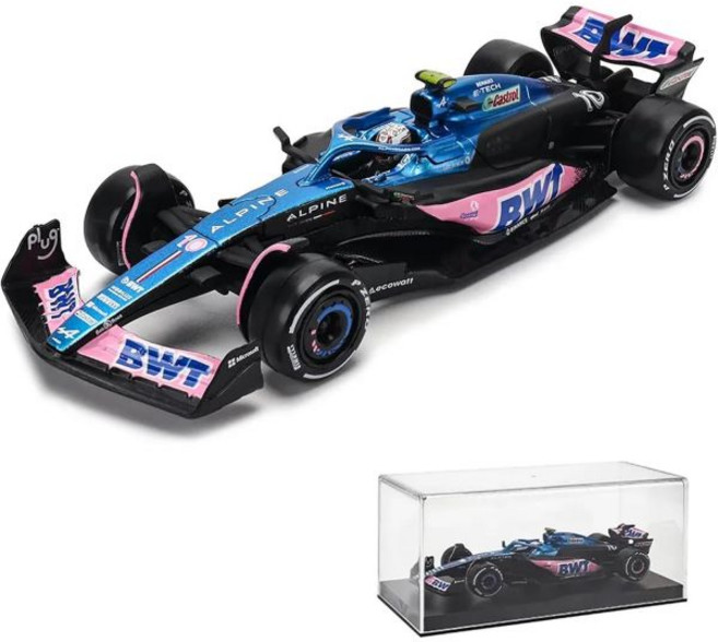143 2023 BWT 알파인 F1 팀 A523 31 에스테반 오콘 합금 자동차 다이캐스트 모델 컬렉션 선물 311, Alpine A523 10# W/ Helmet, 1개