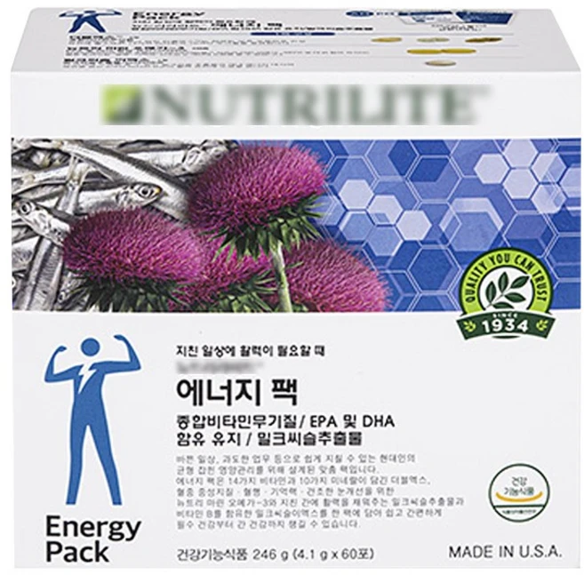 암웨이 에너지팩 (60팩 30일분) / 맨즈팩, 4.1g, 60개 - 쿠팡