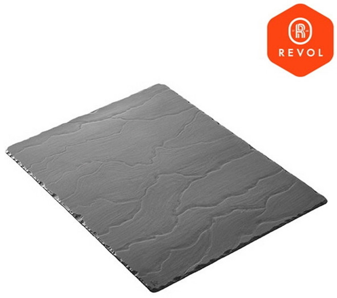 명품접시 수입그릇 프랑스 레볼 치즈플레이트 북유럽 그릇 접시 레트로 블랙 화이트, 1개