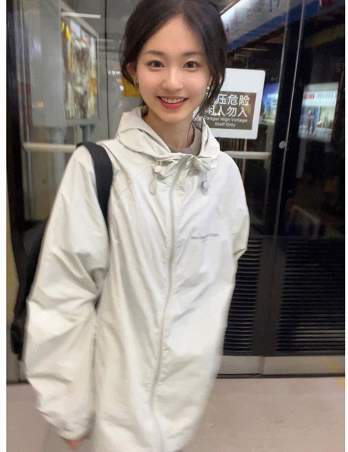 戶外透氣防曬衣女夏季少女寬松百搭防曬服休閒輕薄款外套, 1個, 灰色防曬衣2XL