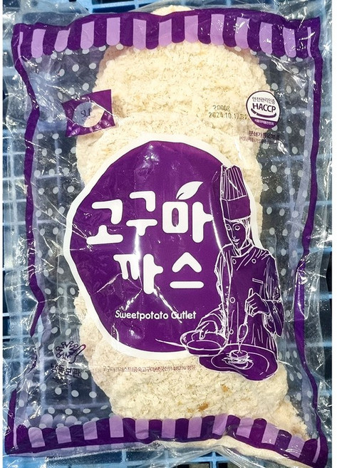 송림 돈까스 고구마 치즈 2kg x4식자재 업소용 식재료 식당용 대용량 단체 급식용, 4개