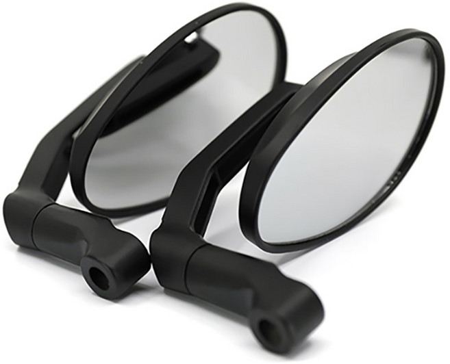 헤드웨이 오토바이 사이드미러 세트 튜닝타원 블랙, 1세트