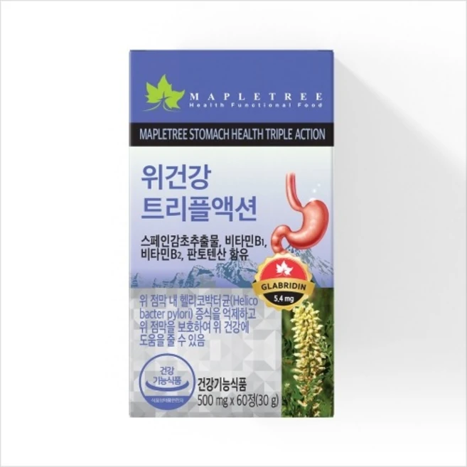 메이플트리 위건강 트리플액션 영양제, 60정, 1개 - 쿠팡