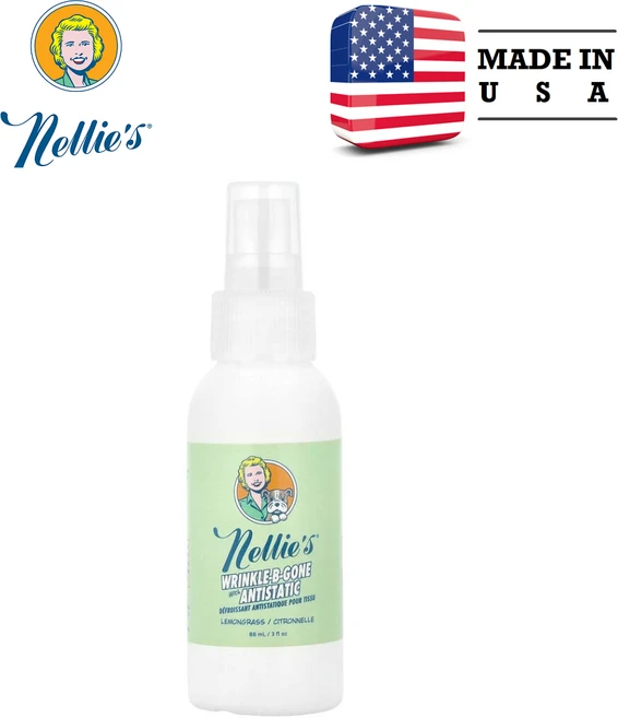 Nellie Wrinkle-B-Gone 정전기 방지 레몬그라스 88ml (3fl oz) - 쿠팡