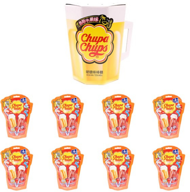 이호 편의점 간식 배달 버블 츄파춥스 맥주모양사탕 츄파춥스 피즈캔디 어린이 사탕 사무실 간식 배달, 1개