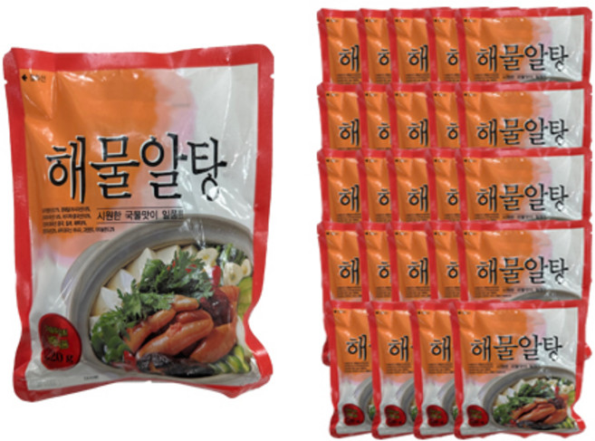 (무)(냉동)남양 해물알탕(냉동 220g), 220g, 25개