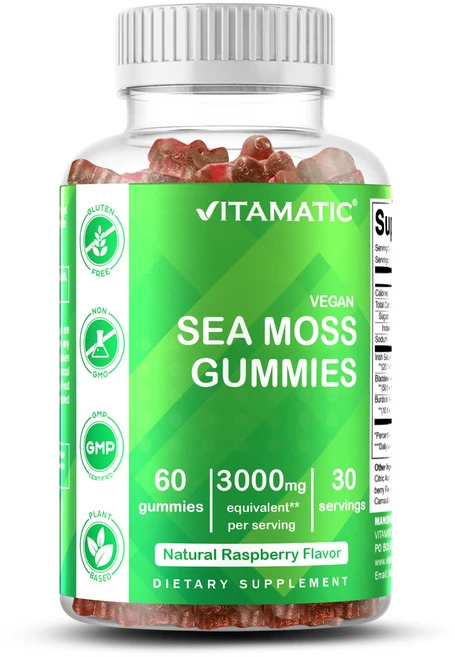 비타매틱 아이리시 시모스 - 블래더랙 & 버독 루트 함유 60정 비건 구미, 1개, 60회분 - 쿠팡