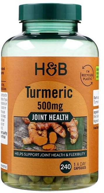 홀랜드앤바렛 터메릭 500mg 캡슐 Holland & Barrett Turmeric, 1개, 240정