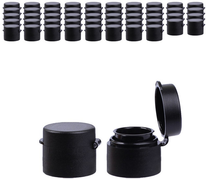 가인글로벌 스크류 원터치캡 기름병 소주병 뚜껑 오일병 유리병 양념 소스 마개, 50개, 블랙(28파이)