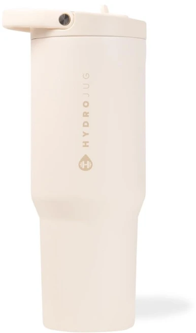 하이드로저그 텀블러 32oz HydroJug sports 추성훈텀블러 대용량빨대 손잡이 텀블러 (크림) - 쿠팡