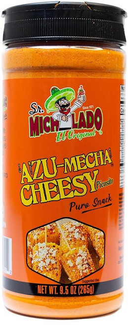 Azu-Mecha CHEESY Picosito 스낵 시즈닝 - Sr. Michelado - 병 스낵 맛 파우더 - 간식 채소 날개 감자 튀김 타코 구운 감자 세비체, Azu-Mecha CHEESY Picosito 스낵 시, 285g
