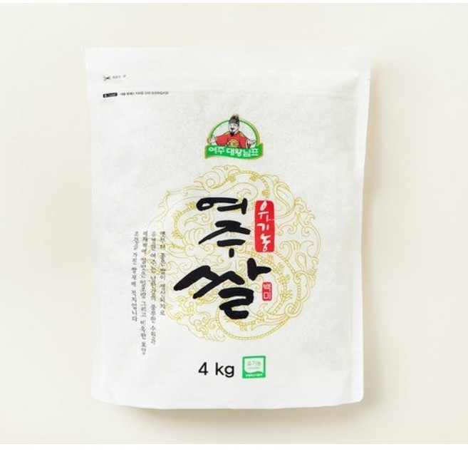 여주 대왕님표 유기농 여주쌀, 상등급, 4kg, 1개