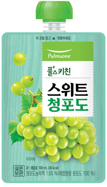 풀무원 풀스키친 스위트 청포도 과채음료 100ml 10개 어린이음료