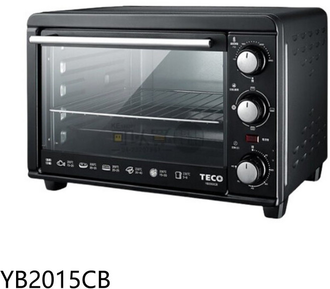 TECO 東元小烤箱 迷你多功能家用烤箱 快速預熱 均勻受熱, YB2015CB