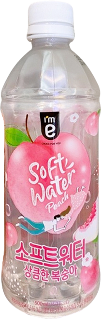 아임이 소프트워터 상큼한복숭아, 6개, 500ml