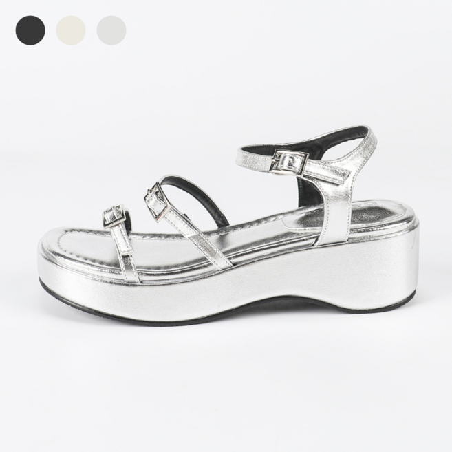 페조 여성 샌들 통굽 버클 스트랩샌들 PZSDTC 908-2