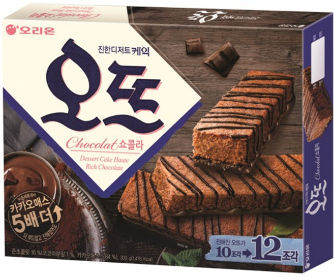 오리온 오뜨 쇼콜라 12P(300g), 300g, 1개