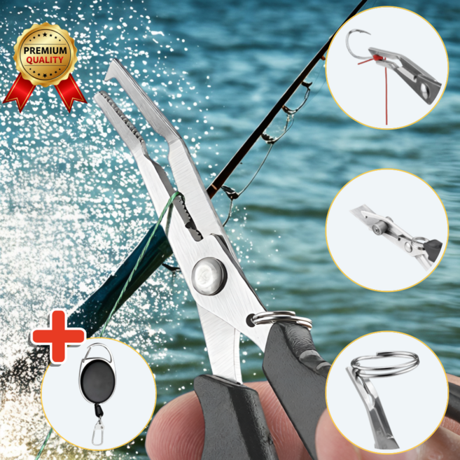 코르빈 낚시합사가위 바늘빼기 핀온릴 라인커터 낚시공구, 블랙, 1세트