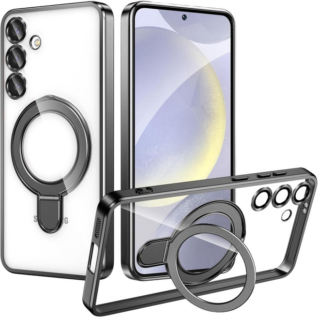 헤미션 겔럭시 S24/S26 플러스 울트라 시리즈 카메라 보호 맥세이프 거치대 케이스 카메라렌즈 완전보호 SLP01