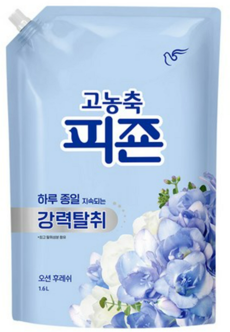 피죤 고농축 강력탈취 오리지널 섬유유연제 오션후레쉬 리필, 1.6L, 3개