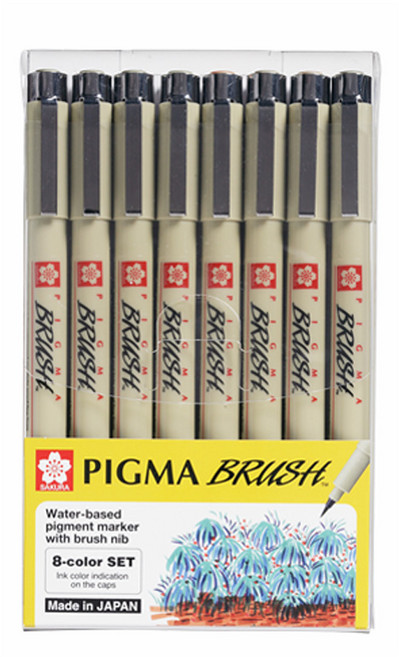 사쿠라 피그마 마이크론 8색 세트, 1개, BRUSH_8색