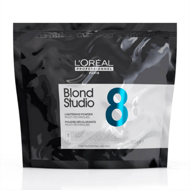 로레알 블론드 스튜디오 8 탈색약 500g + 로레알 옥시던트 6% 산화제 1000ml, 1개, 1L
