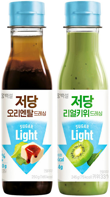 백설 저당드레싱(오리엔탈+리얼키위), 1세트, 495g