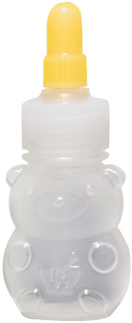 휴대용 곰돌이 캐릭터 바디곰 아기약병 물약병 100개 묶음 12CC