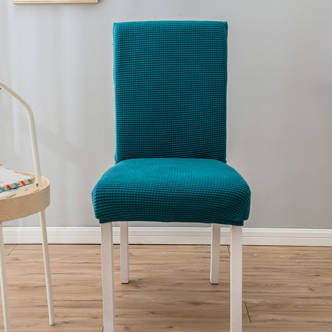 조이누리 식탁의자커버 고탄력 스판 2p 4p, 2개, 블루