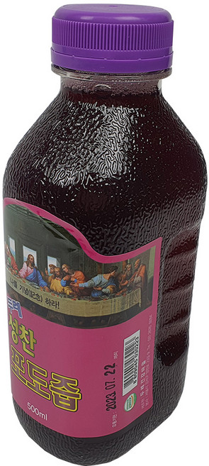 창조플러스몰 성찬포도즙 성찬포도주 성찬식 포도즙, 500ml, 1개