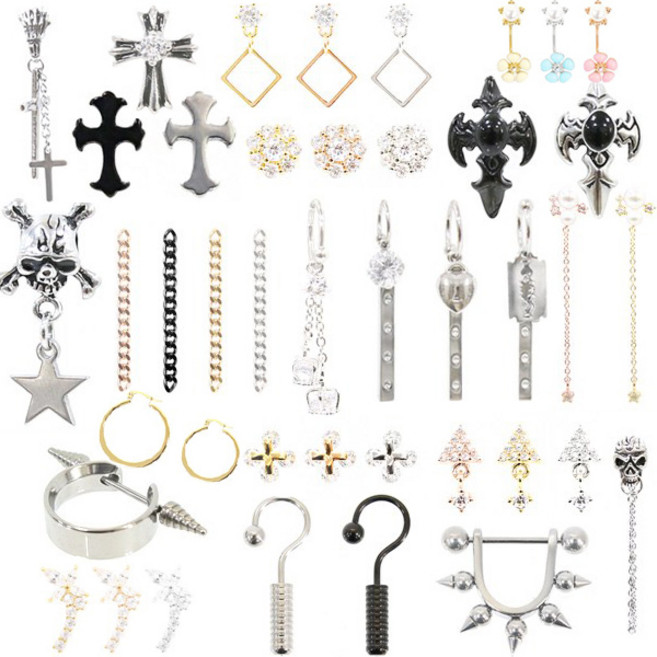 시크릿엠 국산써지컬스틸 알러지 없는 피어싱모음 남녀공용피어싱 pa744 pa774