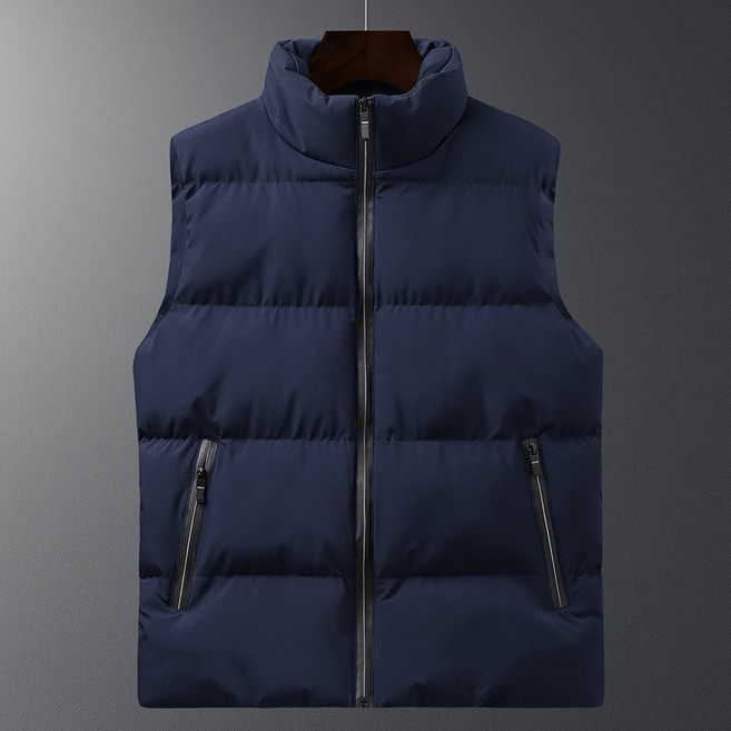 大尺碼秋冬款立領保暖防風運動休閒背心馬甲 (M-5XL)