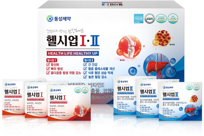 동성제약 헬시업 원+투 1박스, 1세트, 180정